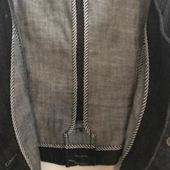 NWOT Ann Taylor Loft Dark Blue Denim V-neck Button Front Vest Size 6 - Picture 9 of 11